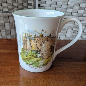 Vtg Royal Sutherland Edinburgh Castle Fine Bone China Mug Souvenir Scotland EUC